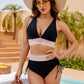 🔥Summer Sale 49% OFF💥👙Tummy Control Color Block Bikini Set