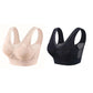 🏆 Last Day Buy One Get One Free -Special Price £9.99 ! 💐 🎁Lace Wireless Pure Cotton Buttonless Comfy Lifting Bra