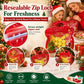 🍬LAST DAY SALE 50% OFF!!🎁Easy Fill, Easy Seal🎄 Festive Self-Seal Treat Bags – Santa & Snowman Print | Resealable, Food-Safe & Perfect for Cookies, Chocolates & Little Gifts 🎅⛄