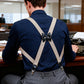 ⏳🔥LIMITED-TIME 50% OFF! ⏰👔✅ Men's X-Back Suspenders with Hook Clips – Adjustable & Heavy-Duty