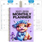🐮 2026–2030 Monthly Planner ✨ Cute Highland Cow 5-Year Calendar | Large Monthly Blocks for Long-Term Planning-B3