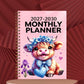 🐮 2026–2030 Monthly Planner ✨ Cute Highland Cow 5-Year Calendar | Large Monthly Blocks for Long-Term Planning-B3