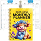 🐮 2026–2030 Monthly Planner ✨ Cute Highland Cow 5-Year Calendar | Large Monthly Blocks for Long-Term Planning-B3