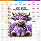 🐮 2026–2030 Monthly Planner ✨ Cute Highland Cow 5-Year Calendar | Large Monthly Blocks for Long-Term Planning-B3