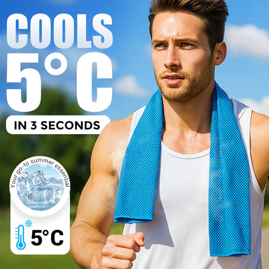 🎉Buy 3 Get 2 Free-Limited Sale🔥Cold Sweat Towel You Can Use Anywhere, Anytime! Reusable Soft Absorbent Cooling Portable