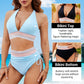 🔥Summer Sale 49% OFF💥👙Tummy Control Color Block Bikini Set