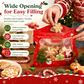 🍬LAST DAY SALE 50% OFF!!🎁Easy Fill, Easy Seal🎄 Festive Self-Seal Treat Bags – Santa & Snowman Print | Resealable, Food-Safe & Perfect for Cookies, Chocolates & Little Gifts 🎅⛄