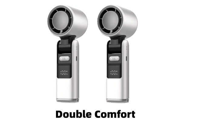 🔥【Hot Sale】WhisperBreeze Mini Fan 🔥 | Under 40dB Noise | Vibration-Free | Night Light Mode