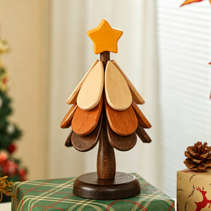 🎄 LIMITED‑TIME 50% OFF! 🔥 Natural Wooden Tree Trivets for Hot Dishes – Festive, Foldable, Durable ✨