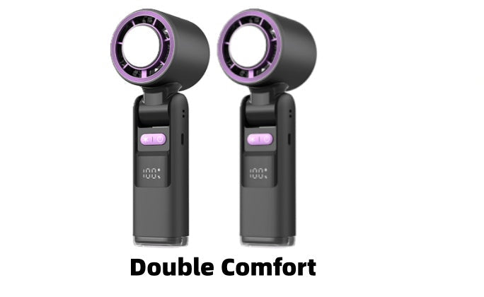 🔥【Hot Sale】WhisperBreeze Mini Fan 🔥 | Under 40dB Noise | Vibration-Free | Night Light Mode