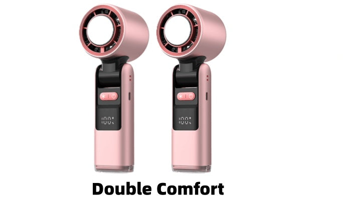 🔥【Hot Sale】WhisperBreeze Mini Fan 🔥 | Under 40dB Noise | Vibration-Free | Night Light Mode