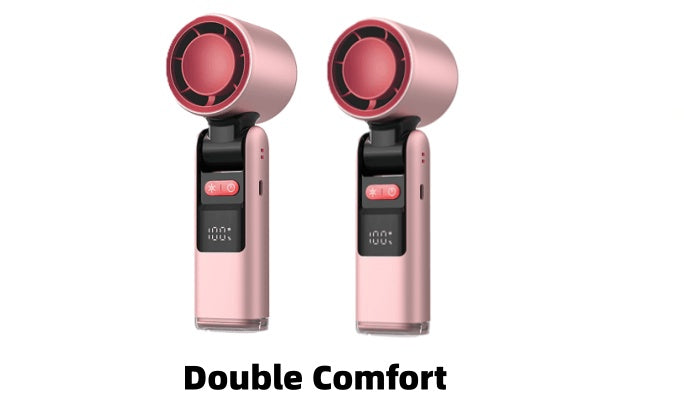 🔥【Hot Sale】WhisperBreeze Mini Fan 🔥 | Under 40dB Noise | Vibration-Free | Night Light Mode