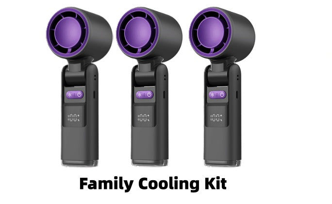 🔥【Hot Sale】WhisperBreeze Mini Fan 🔥 | Under 40dB Noise | Vibration-Free | Night Light Mode