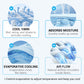 🎉Buy 3 Get 2 Free-Limited Sale🔥Cold Sweat Towel You Can Use Anywhere, Anytime! Reusable Soft Absorbent Cooling Portable