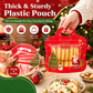 🍬LAST DAY SALE 50% OFF!!🎁Easy Fill, Easy Seal🎄 Festive Self-Seal Treat Bags – Santa & Snowman Print | Resealable, Food-Safe & Perfect for Cookies, Chocolates & Little Gifts 🎅⛄