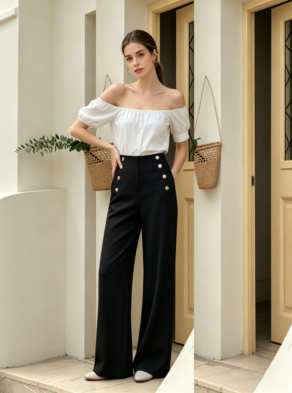 💖LAST DAY SALE 49% OFF🥇High Stretch High Waist Wide Leg Trousers🌟-Three lengths available🔥