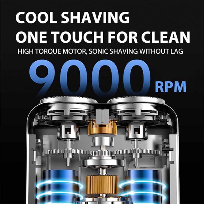 🔥 2025 Father's Day Hot Sale 50%💥New Design💥 Mini Electric Rotary Dual Ring Pocket Shaver