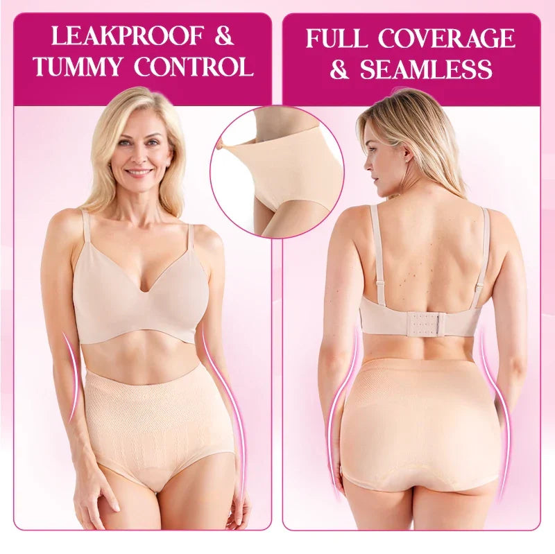 💞CLEARANCE SALE 70% OFF- Leakproof High-Waist Tummy-Control Butt-Lifting Panties