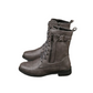 🍂Orthopedic Leather Boots with Side Zipper – Women's Round Toe for Foot Relief & Fashion