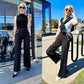 💖LAST DAY SALE 49% OFF🥇High Stretch High Waist Wide Leg Trousers🌟-Three lengths available🔥