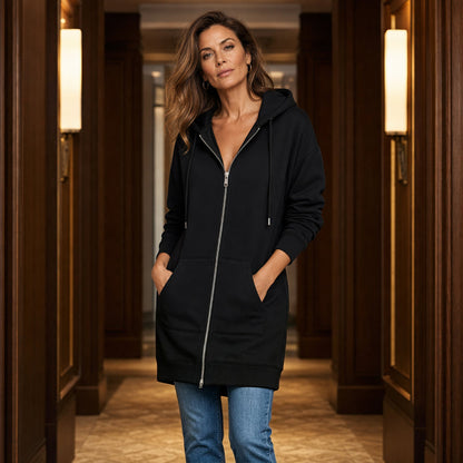 ⏰This week's hot sales - only ￡13.99🍂 Women's Casual Zip-Up Hoodie Jacket – Autumn Lightweight Everyday Coat 🧥✨