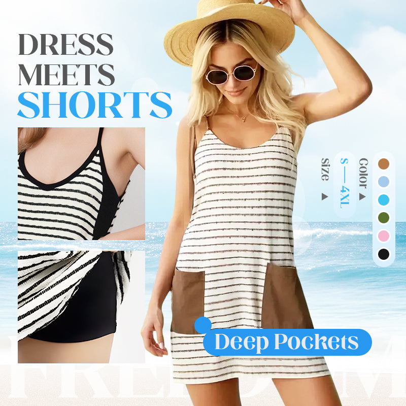 🔥2025  SUMMER NEW TYPE  50% OFF🎁Women's Sleeveless Summer Dress with Shorts