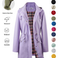 ⏳LAST DAY SALE 60% OFF !!📢🌧️💧Ultimate Plaid Waterproof Jacket for Women🍃Unleash Style and Durability in Any Storm!