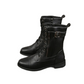 🍂Orthopedic Leather Boots with Side Zipper – Women's Round Toe for Foot Relief & Fashion