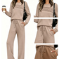 🔥LAST DAY SALE 50% OFF👍✨Women's Crew Neck Top & Drawstring Pants Set