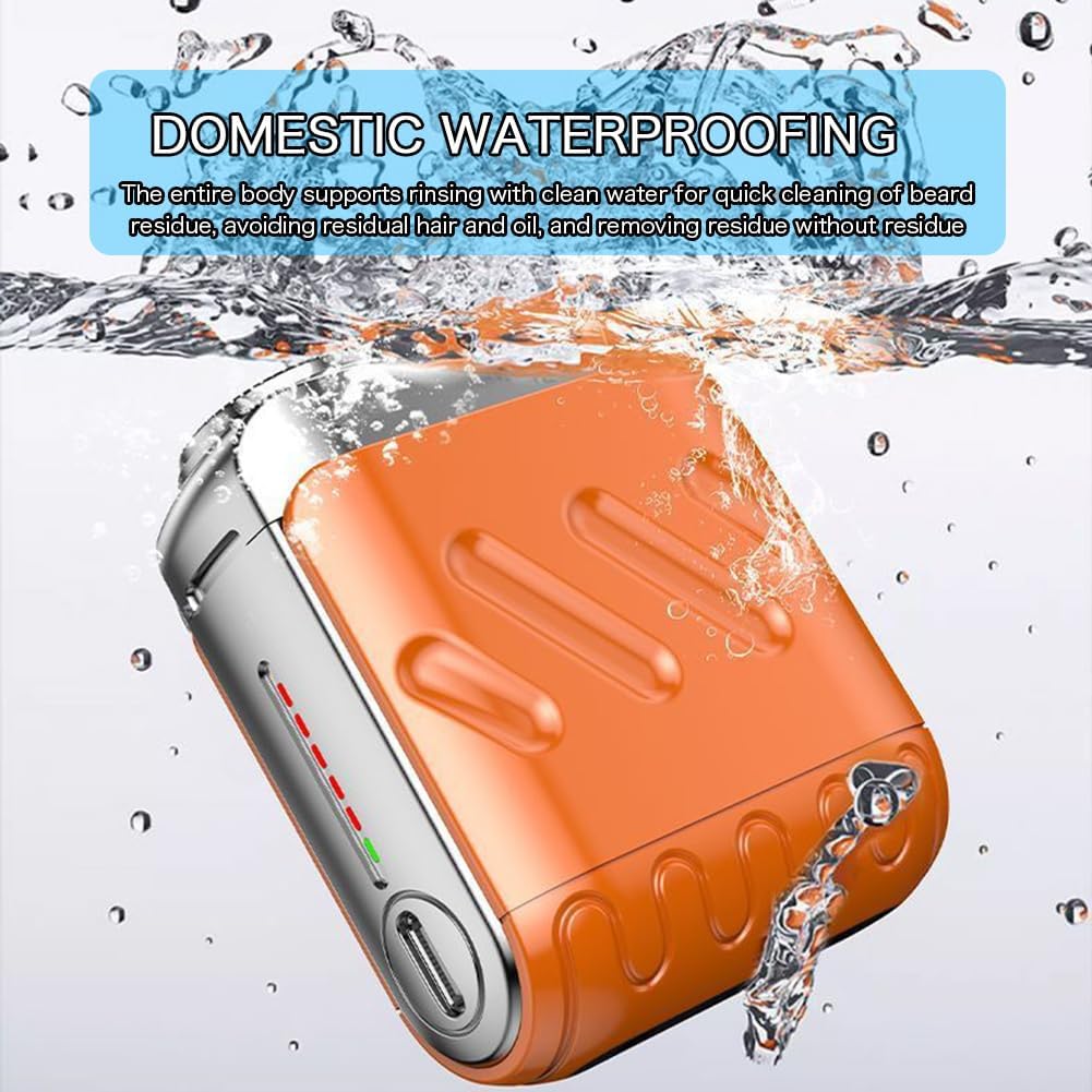 🔥 2025 Father's Day Hot Sale 50%💥New Design💥 Mini Electric Rotary Dual Ring Pocket Shaver