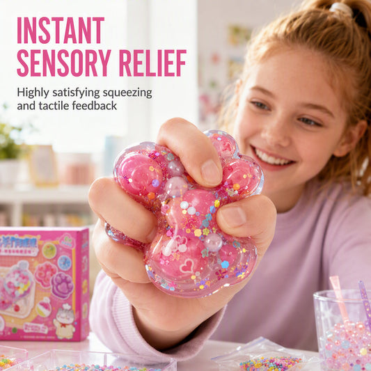 📢📢50% OFF !!⏰🎨 DIY Squishy Toy Kit for Kids – Create Your Own Squeeze Toys