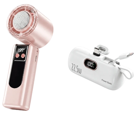 🔥【Hot Sale-】WhisperBreeze Mini Fan 🔥 | Under 40dB Noise | Vibration-Free | Night Light Mode