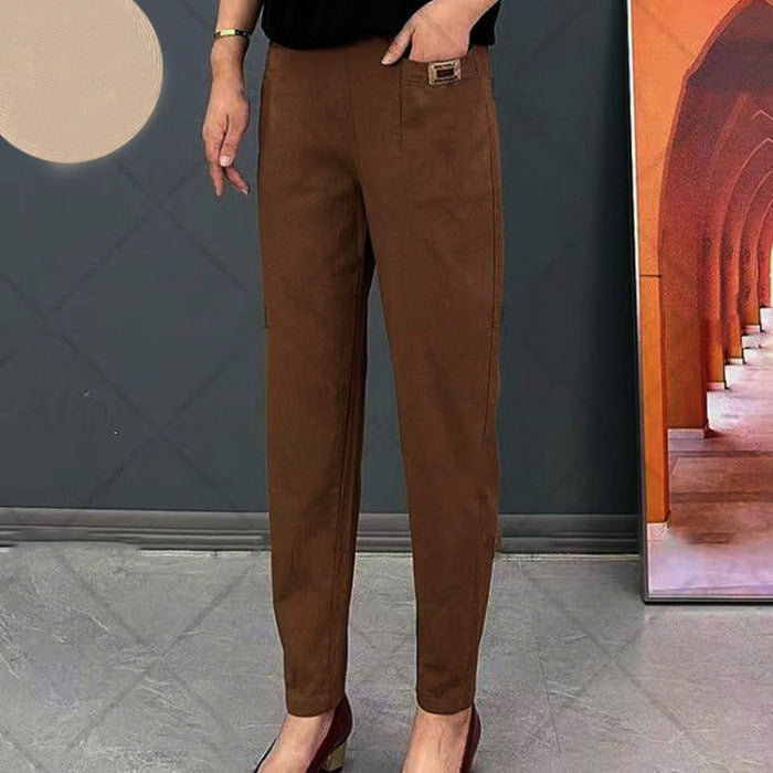💕New Year Hot Sale 49% OFF💕💝Women's Elastic Waist Cotton Pants💝