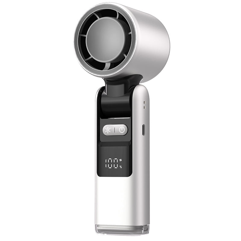 🔥【Hot Sale-】WhisperBreeze Mini Fan 🔥 | Under 40dB Noise | Vibration-Free | Night Light Mode
