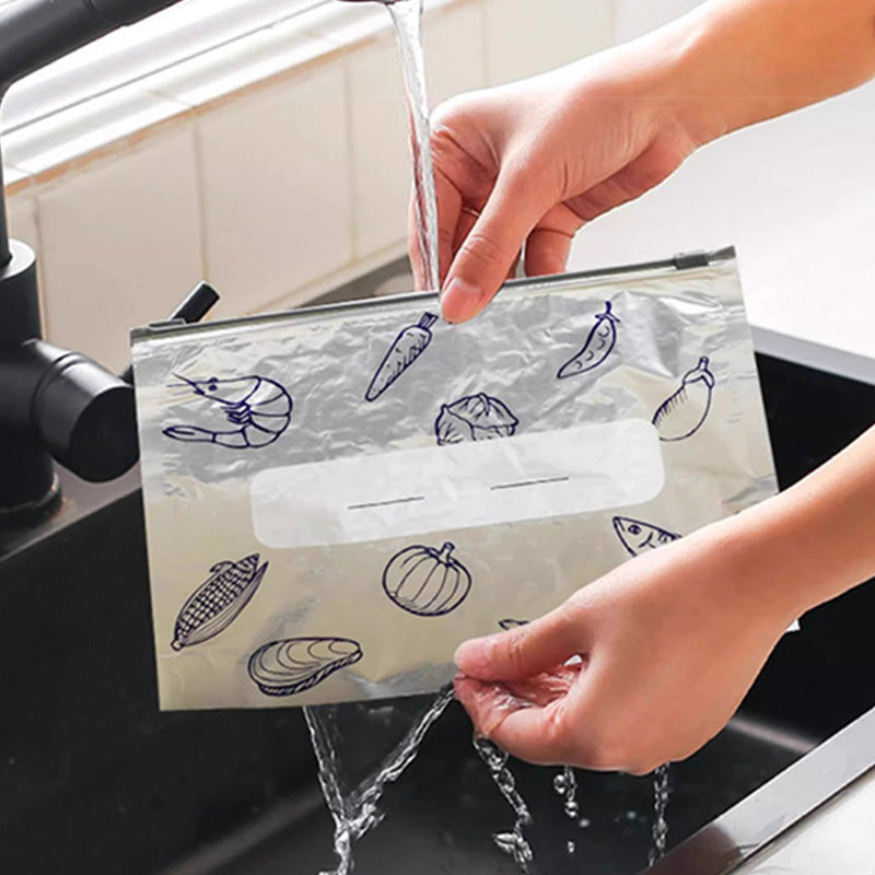 ♻️Reusable Aluminum Foil Sealable Storage Bags✨