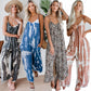 🔥Summer Hot Sale 50% OFF💝✨Women's Fashion Spaghetti Strap Printed Jumpsuit