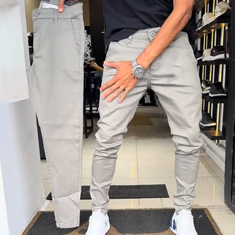 🔥Best Seller🔥Men’s Slim-Fit Casual Solid Color Pants