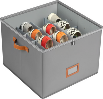 ⏰🔥LIMITED TIME 53% OFF! 👟 Fabric Shoe Organizer Storage Box – Foldable, Large Capacity, Dustproof & Breathable for Closet & Bedroom 🧺✨