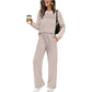 🔥LAST DAY SALE 50% OFF👍✨Women's Crew Neck Top & Drawstring Pants Set