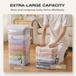 🥳LAST DAY BUY 2 GET 1 FREE!!💞50K+ SOLD!🧳💨 No‑Pump Vacuum Storage Bags – Press & seal, no pump needed. Saves 80% space, keeps clothes dry & dust‑free. Perfect for bulky bedding & off‑season gear. 🛏️🗄️
