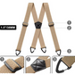 ⏳🔥LIMITED-TIME 50% OFF! ⏰👔✅ Men's X-Back Suspenders with Hook Clips – Adjustable & Heavy-Duty