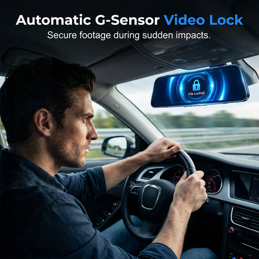 🔥🎉Hot Sale 50% Of🚗🪞Dual Lens Rearview Mirror Dash Cam