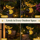 🐝50% OFF NOW ! 💡Hanging Solar Bee Garden Light – Warm Amber LED Lighting, Waterproof Metal Ornament, Auto On/Off, Decor for Patio, Yard, Camping & Indoor Kids Room