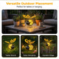 🐝50% OFF NOW ! 💡Hanging Solar Bee Garden Light – Warm Amber LED Lighting, Waterproof Metal Ornament, Auto On/Off, Decor for Patio, Yard, Camping & Indoor Kids Room