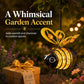 🐝50% OFF NOW ! 💡Hanging Solar Bee Garden Light – Warm Amber LED Lighting, Waterproof Metal Ornament, Auto On/Off, Decor for Patio, Yard, Camping & Indoor Kids Room
