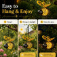 🐝50% OFF NOW ! 💡Hanging Solar Bee Garden Light – Warm Amber LED Lighting, Waterproof Metal Ornament, Auto On/Off, Decor for Patio, Yard, Camping & Indoor Kids Room