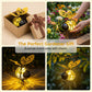 🐝50% OFF NOW ! 💡Hanging Solar Bee Garden Light – Warm Amber LED Lighting, Waterproof Metal Ornament, Auto On/Off, Decor for Patio, Yard, Camping & Indoor Kids Room
