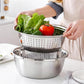 📢📢50% OFF !! ⏰🥬🥣3-in-1 Stainless Steel Grater Bowl – German Quality.