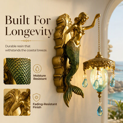 📢📢50% OFF !! ⏰🧜‍♂️ Vintage Mermaid Wall Sconce 🏘️ For indoor and outdoor use