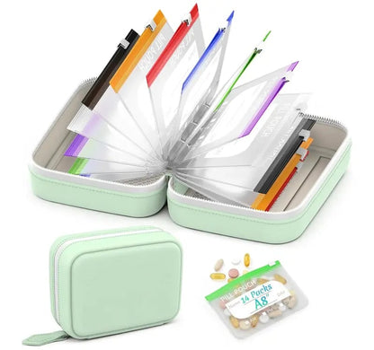 💊 50% OFF NOW! 🏆 Waterproof Pill Pouch Set – Holds 7–14 days of meds & vitamins – Crush-resistant shell for travel & daily use ✨
